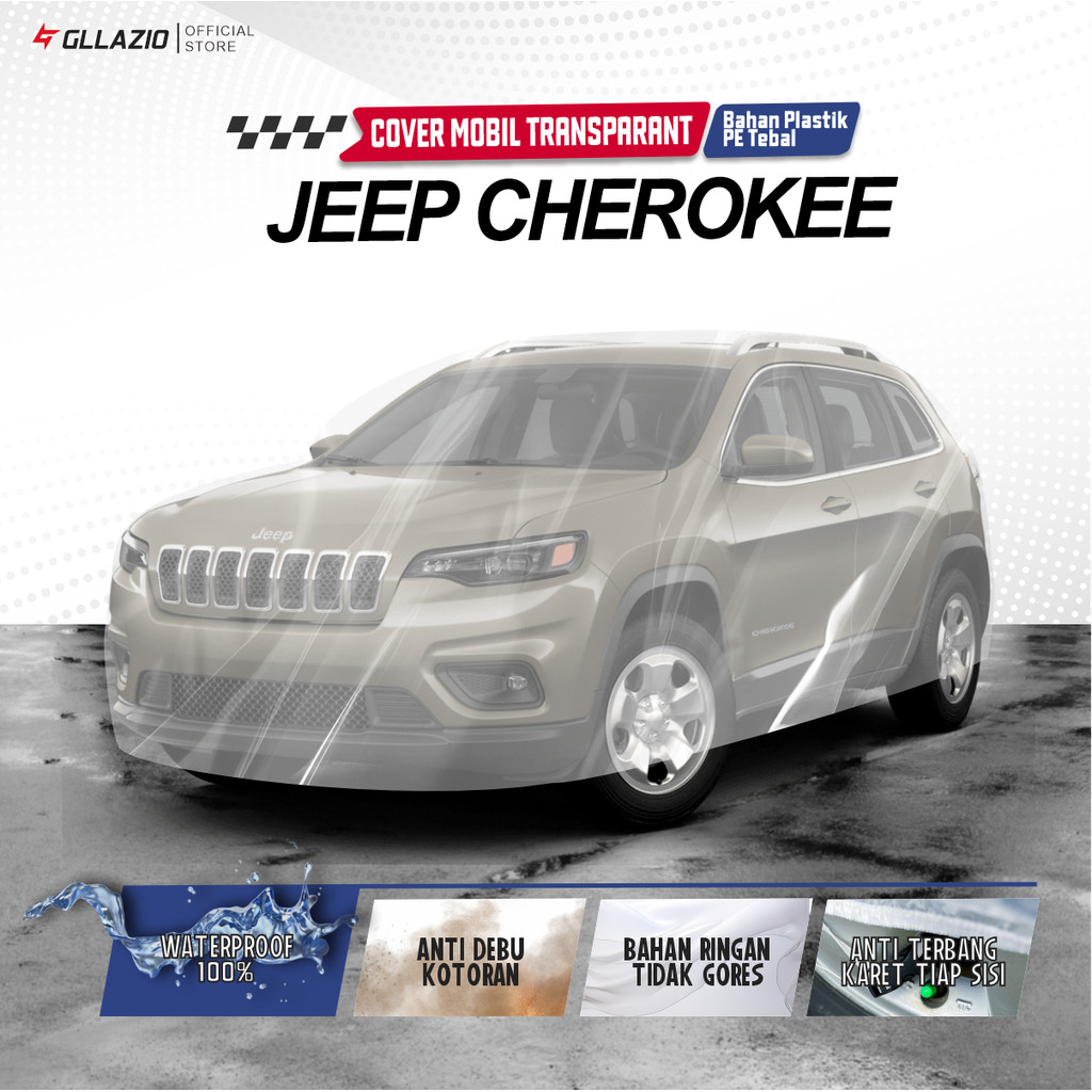 โปร่งใส Jeep Cherokee Car Body Cover / พลาสติก Jeep Grand Cherokee ผ้าคลุมรถ / กันน้ํา Jeep Cherokee