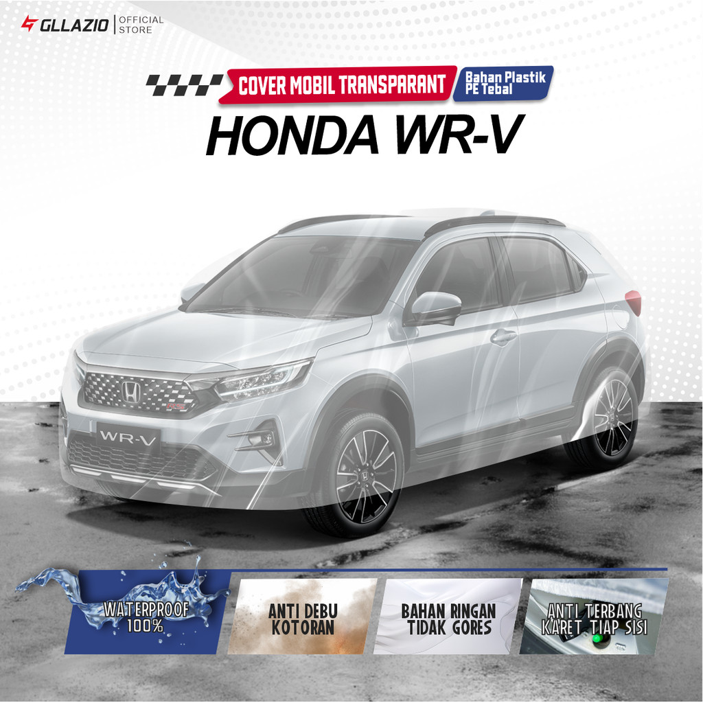ฝาครอบตัวรถฮอนด้า WRV โปร่งใส / ผ้าคลุมรถ WRV พลาสติก / ผ้าห่ม Honda WRV 2022 2023 2024 2025 กันน้ํา