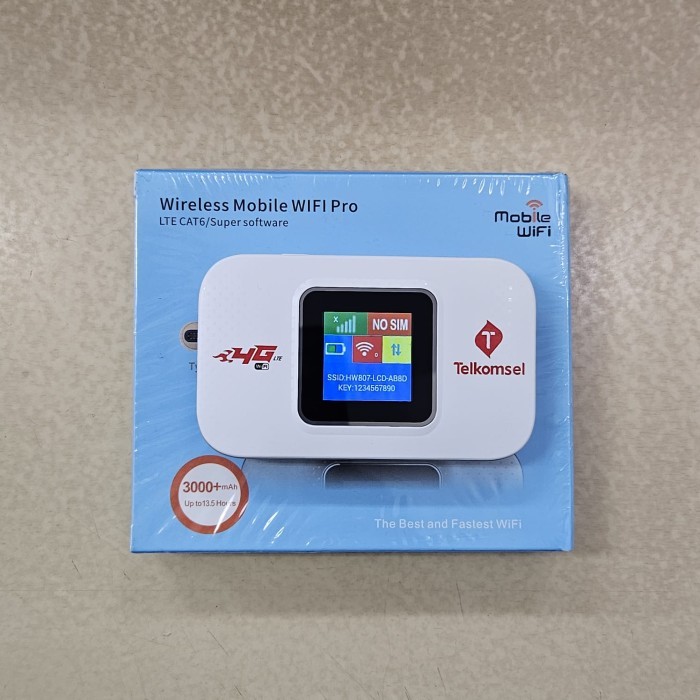 TELKOMSEL HW807 PRO 4G MIFI MODEM UNLOCK เครื่องแปลงไฟทั้งหมด 3000MAH TYPE C CONNECTOR