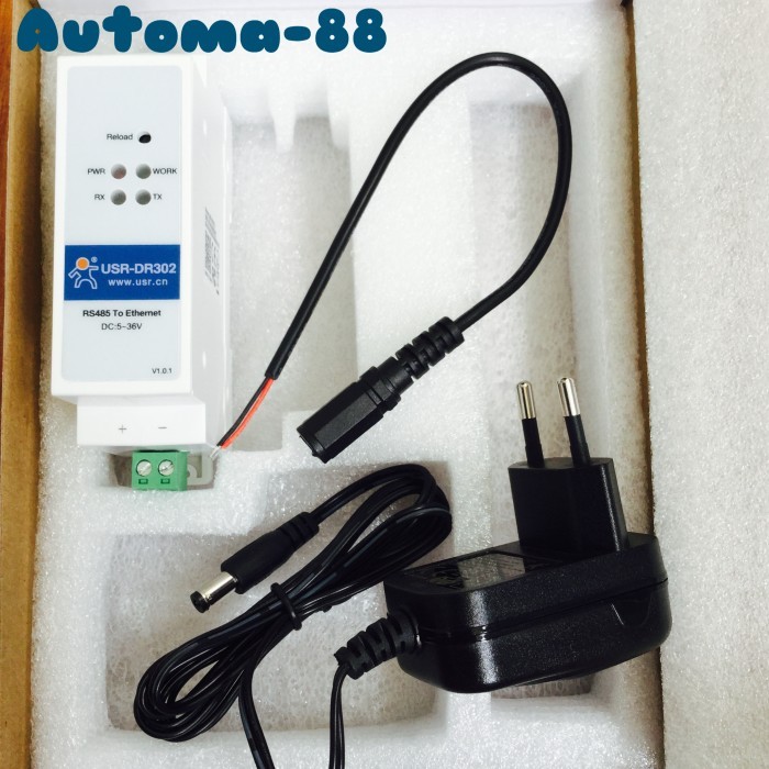 Din Rail RS485 Modbus RTU ถึง Modbus TCP Ethernet เป็น Serial Converter