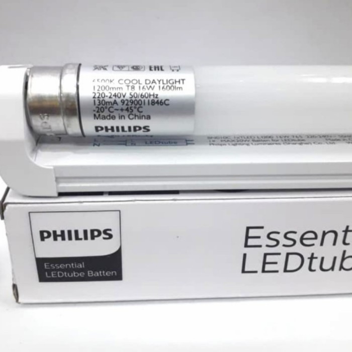 Philips 16W Led Tl + Philips 1200Mm Cap Set T8 Ledtube Lamp