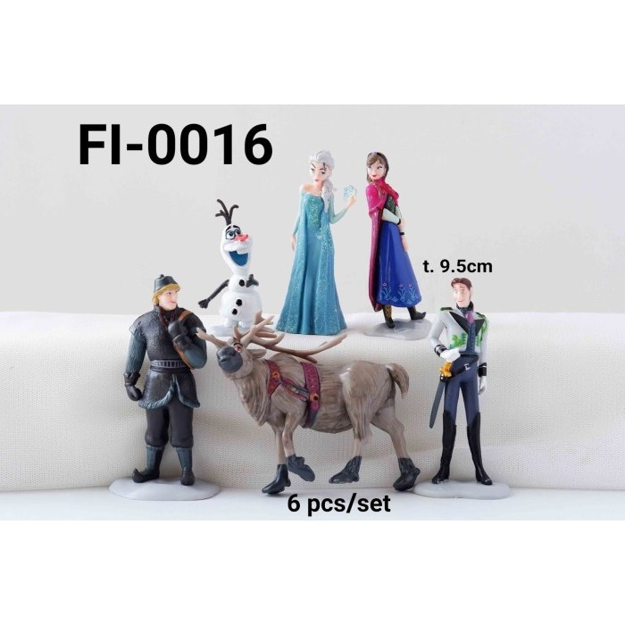 FI-0016 frozen elsa anna olaf sven ตุ๊กตาของเล่นชุด 6 ชิ้น