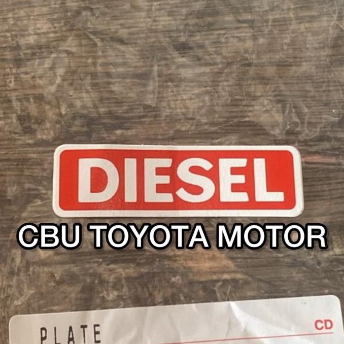 TOYOTA LEXUS UNIVERSAL DIESEL LABEL STICKER ของแท้ PARTNUMBER JAPAN BEST