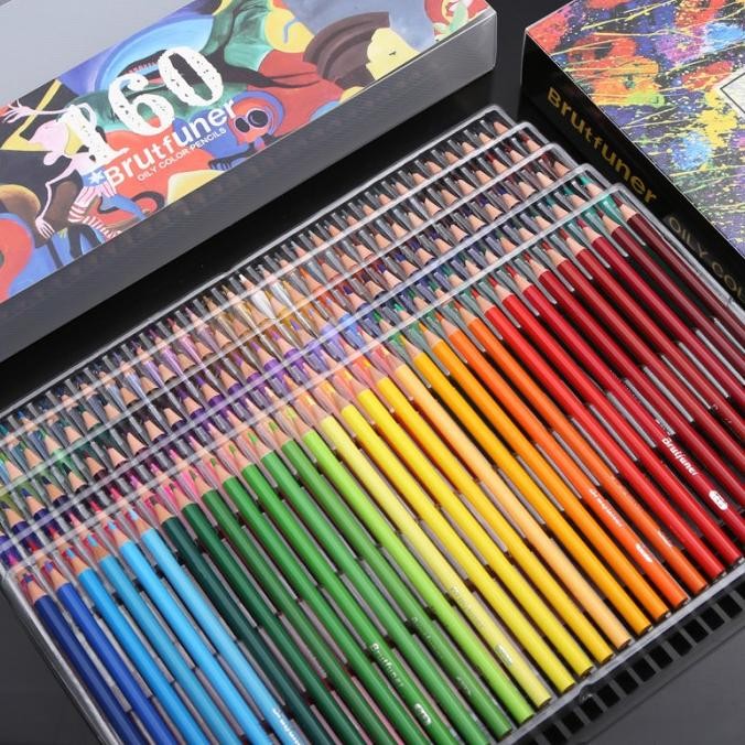 Brutfuner Painting Oil Pencil Artist Color Pencil Set 160