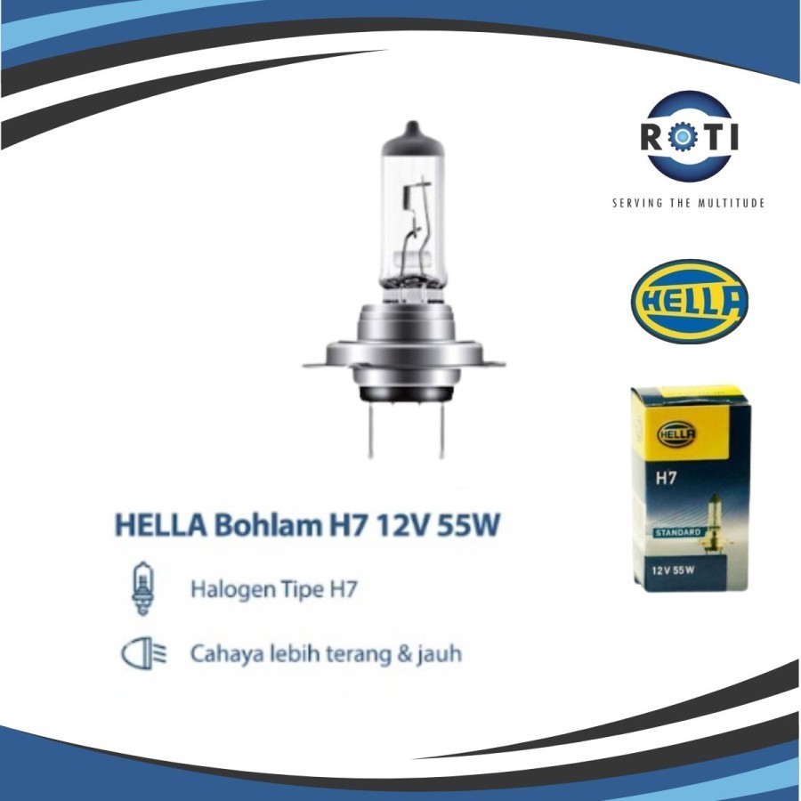 HELLA H7 8GH 007 157-123 12V 55W PX26D HALOGEN BULB [500]