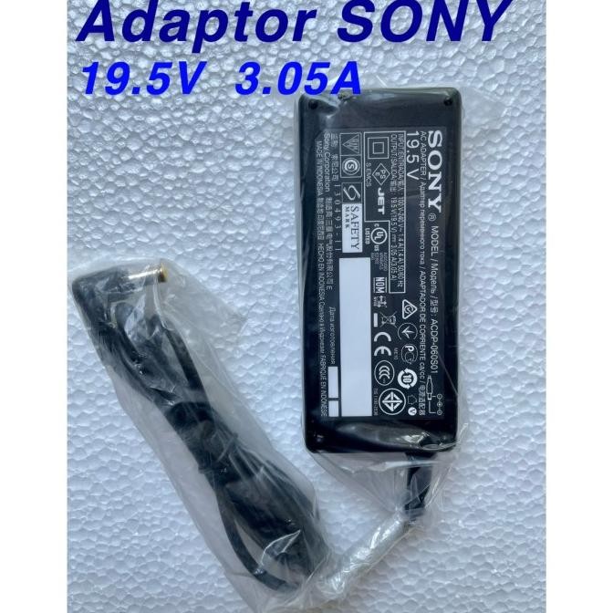 ใหม่ Original SONY 19.5V 3.05A Tv Adapter - SONY 19.5 Volt 3.05 Ampe Adapter