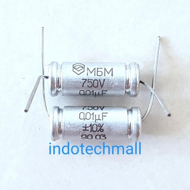 PIO 10n คาปาซิเตอร์ 0,01uf 750v MBM NOS วินเทจ