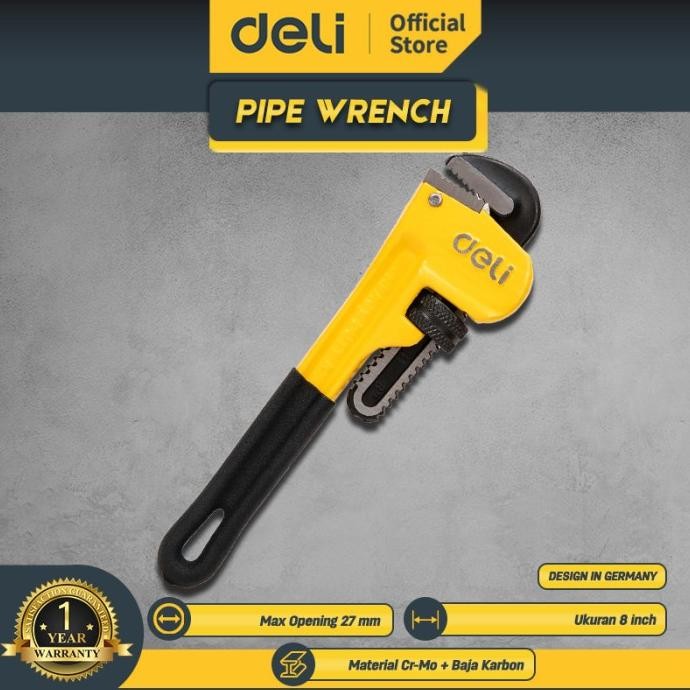 Deli ประแจท่อ / ประแจท่อ 12/14" Ergonomic Tough Tools DL251X