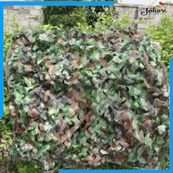 TENDA NEW NET TENT KAMUFLASE CAMPING MEILITARY CAMOUFLAGE NET 2X3M - SGODDE