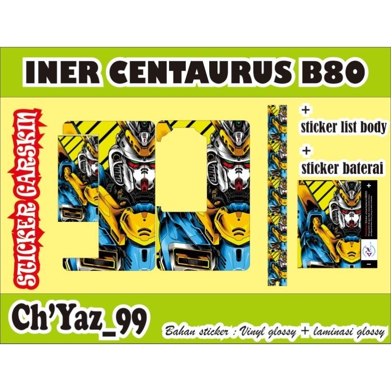 Cent4 B80 U Garskin Fullbody Custom Sticker Package
