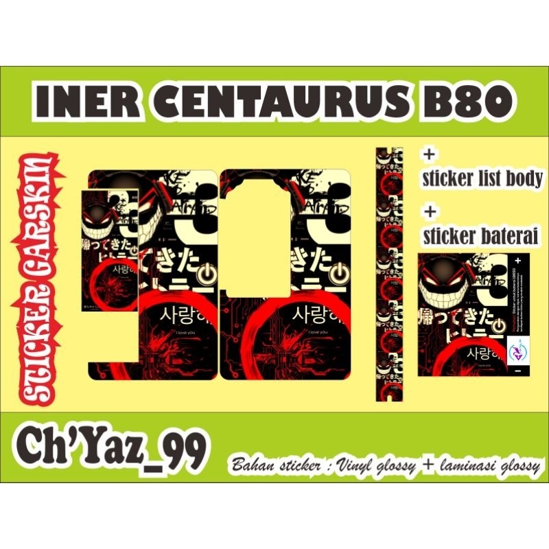 Cent4 B80 O Garskin Fullbody Custom Sticker Package