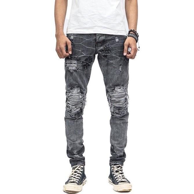 M1 tri biker - Acid grey - daps Jeans