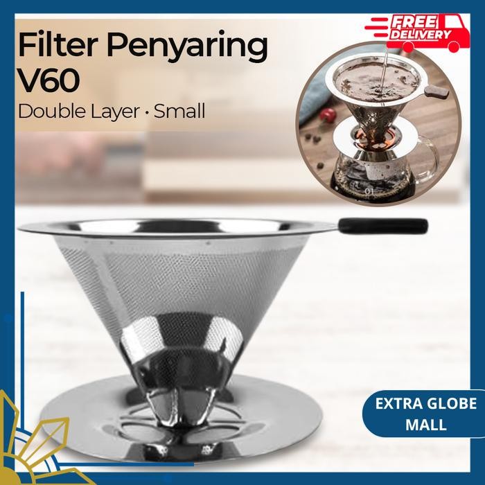 V60 STAINLESS COFFEE DRIPPER V60 COFFEE FILTER CONE COFFEE + CLASSIC QUALITY PLATE!!