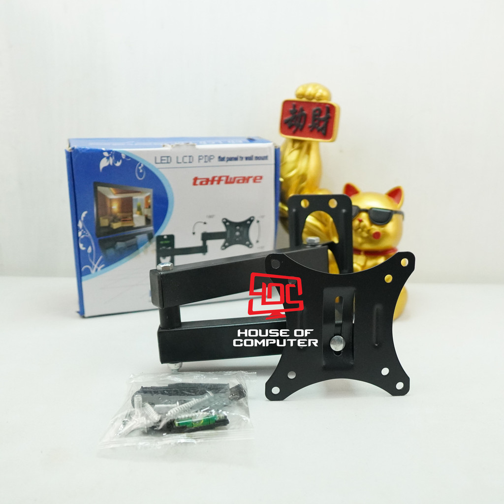 TAFFWARE TELESCOPIC VESA 100X00 10-32INCH TV MONITOR BRACKET