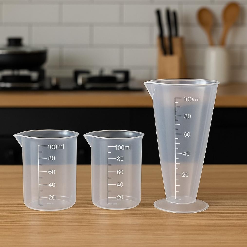 Serbagrosirmurah ถ้วยตวง ถ้วยตวง 100 Ml พลาสติก Jigger ||