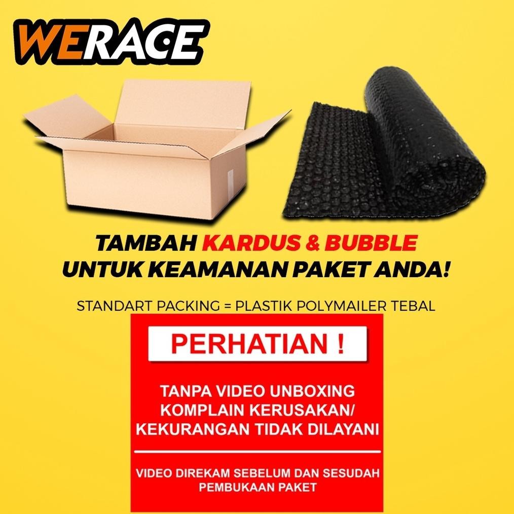 Ready_Stock Werace Frameless Motorcycle License Holder Set 2 ชิ้น Universal Black License Holder Ja-
