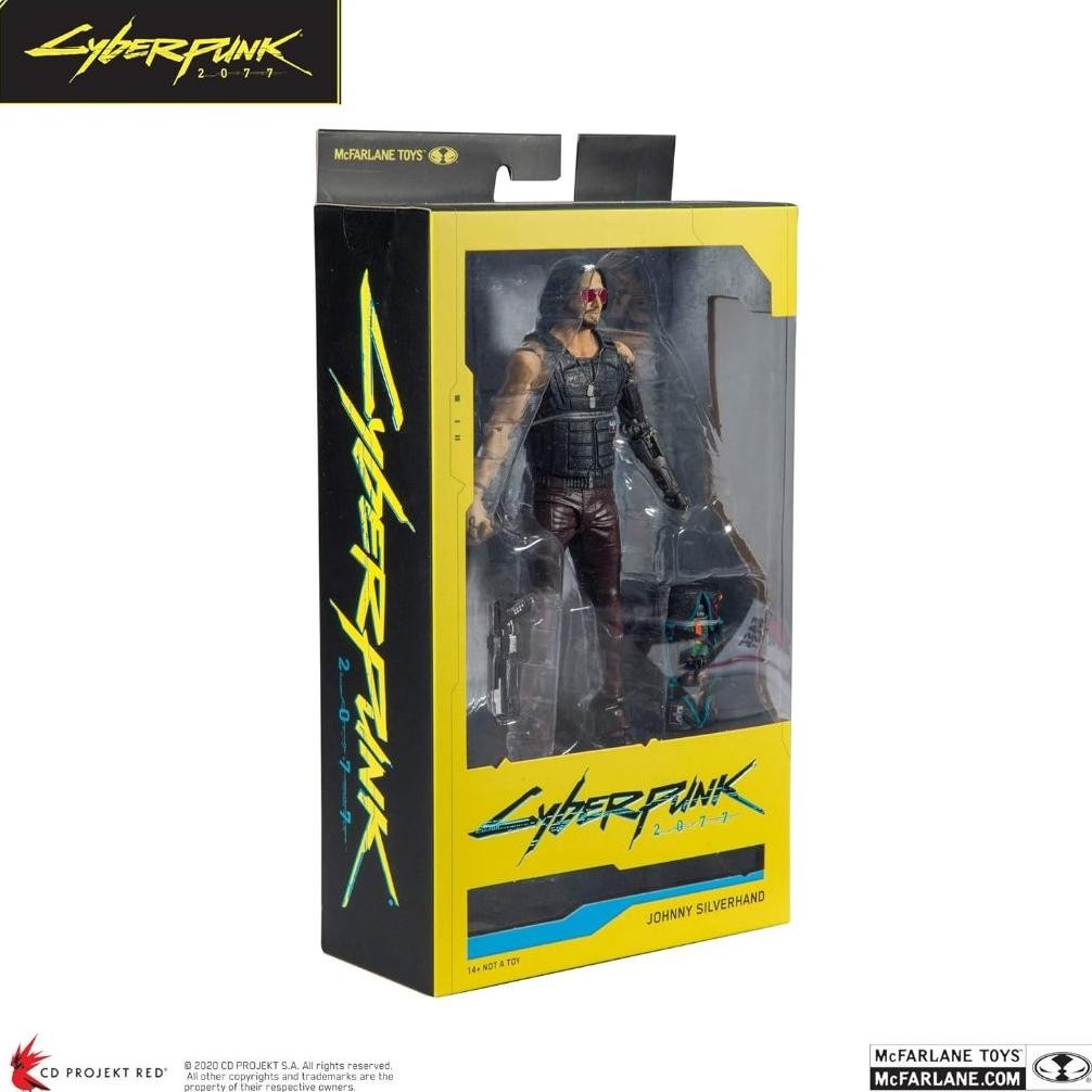 ของเล่น MCFARLANE CYBERPUNK 2077 JOHNNY SILVERHAND VARIANT ACTIONFIGUR ผลิตภัณฑ์ดั้งเดิม