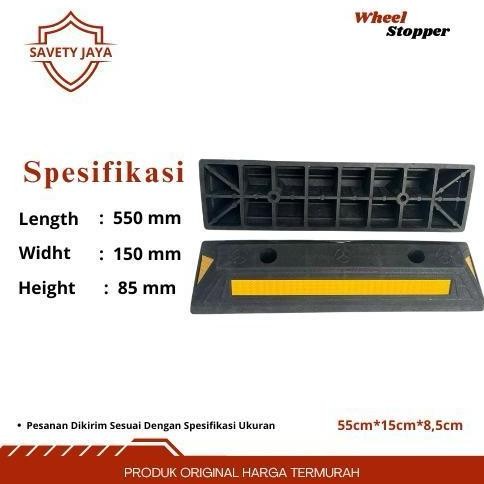 Wheel Stopper ใหม่ 2kg / Tyre Chock / Limit ที่จอดรถ