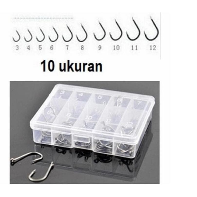 Bf888S กล่องตะขอตกปลาเนื้อหา 70 กล่องโบนัสหลุม At43