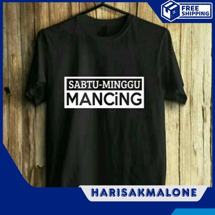 ใหม่ล่าสุดเสื้อยืด COMBED 30S DISTRO SABTU WEEK ตกปลา PLAIN CUSTOM INDONESIA FISHING ผู้ชายผู้หญิง