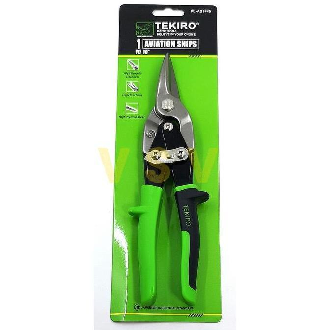 ZINC SCISSORS (STRAIGHT TYPE) 10" INCH TEKIRO / AVIATION SNIPS