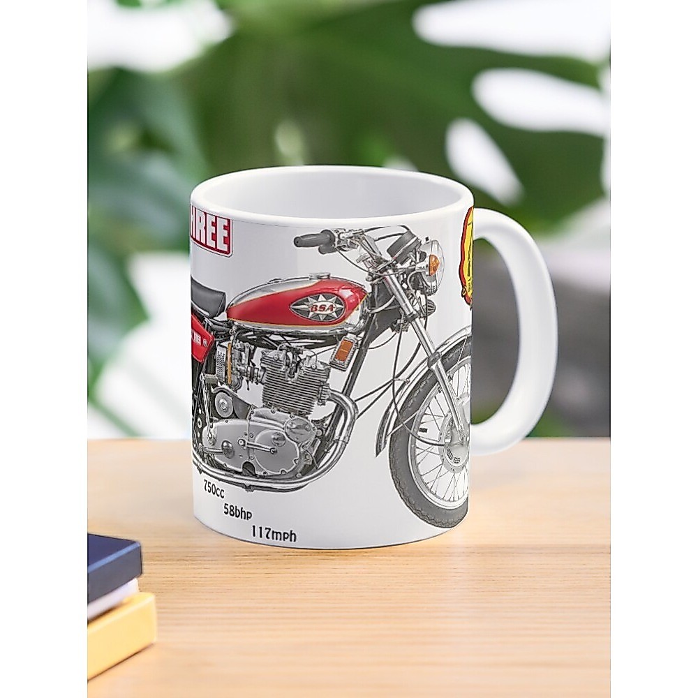 BSA ROCKET 3 750cc 1971 ROADSTER แก้วกาแฟ MOTORCYCLE