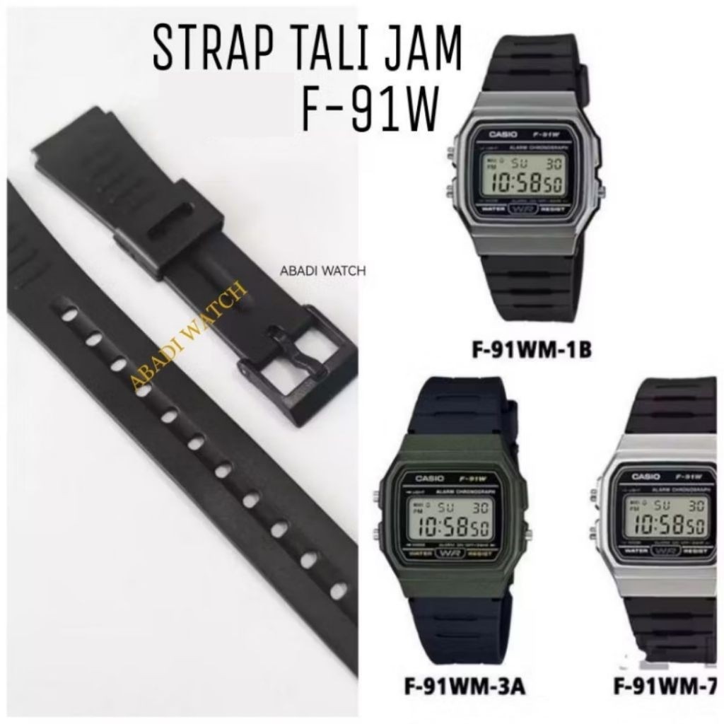 F-91W F-94W F-105W F91W F94W F105W W59 W-59 นาฬิกา STRAP