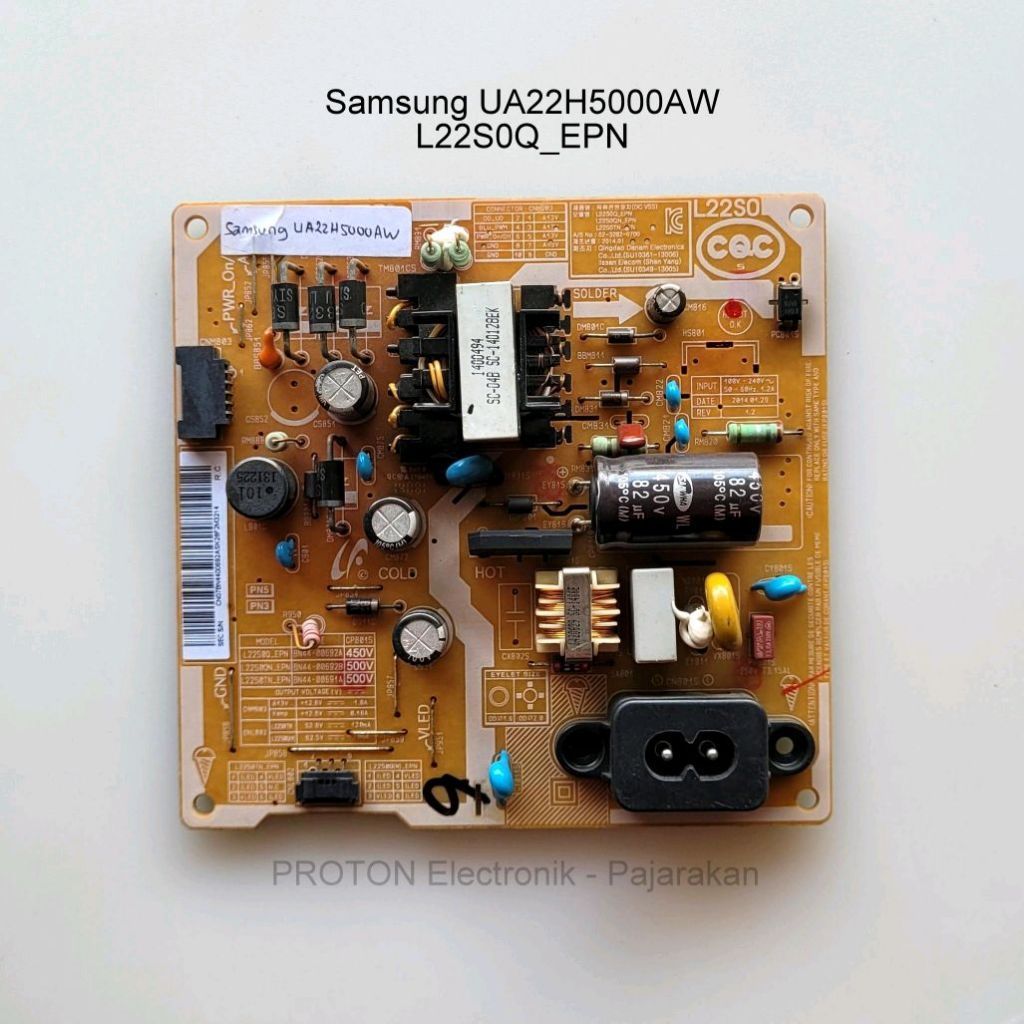 MESIN PSU LED TV Samsung UA22H5000 UA22H5000AW UA22H5003 UA22H5003AR UA22H5003ARXXD UA23H4003 UA20J4