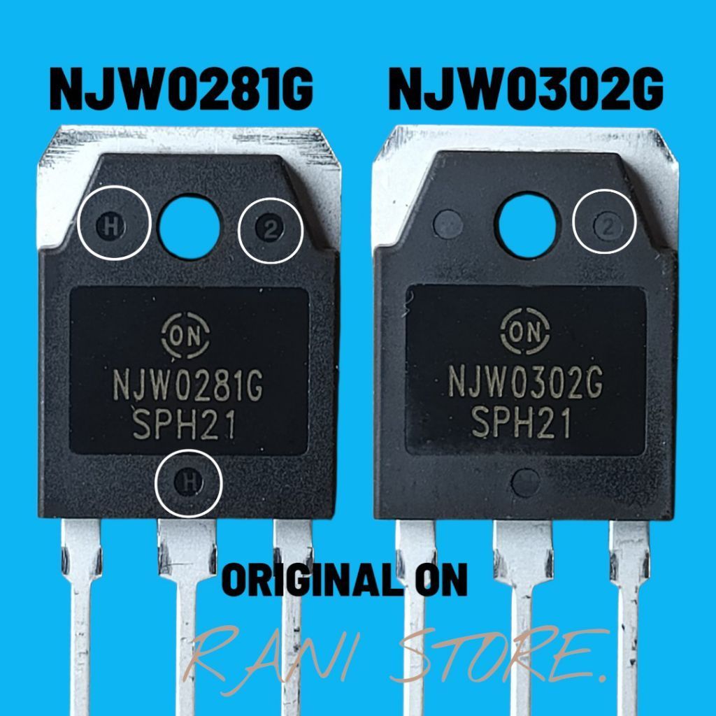 NJW NJW0281G+NJW0302G TRANSSISTOR FINAL NJW0281+0302G 1 ชุด ORI ON
