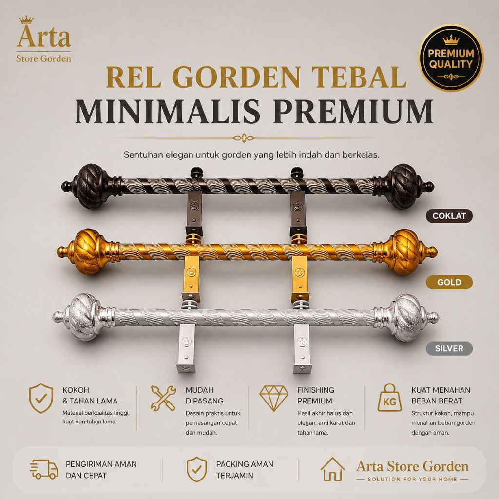 URIL CURTAIN ROD / CURTAIN ROLLET / CURTAIN RAIL