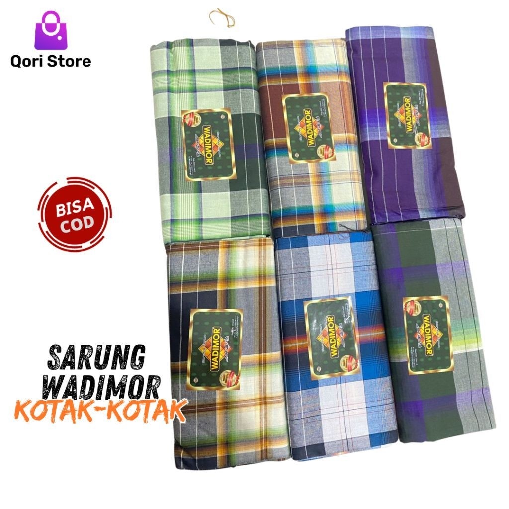 Wadimor Checkered Sarong - Wadimor Adult Sarong - Aceh - Qori Store อินโดนีเซีย