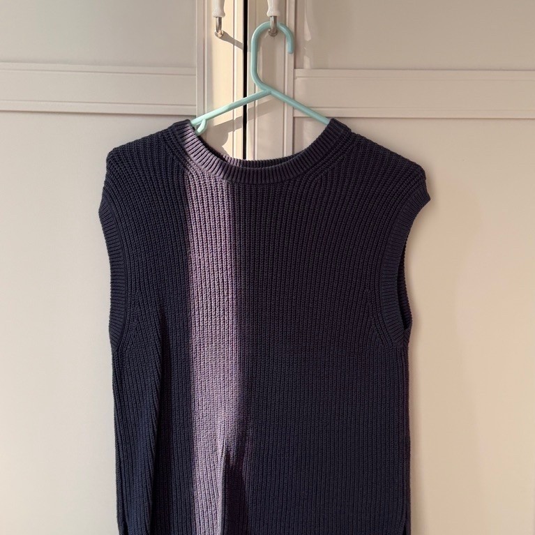 [preloved] เสื้อกั๊กสีกรมท่า Uniqlo