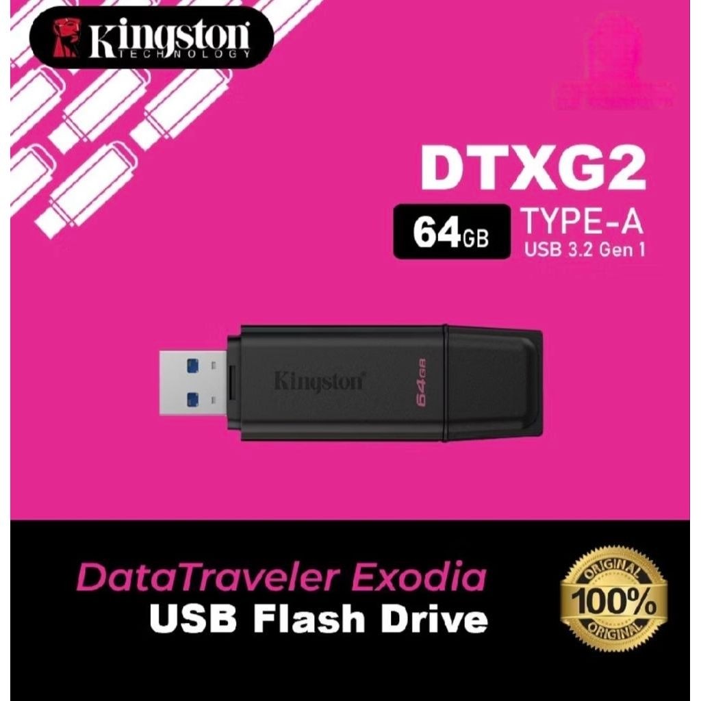 แฟลชไดร์ฟ 64GB ของ Kingston ดั้งเดิม