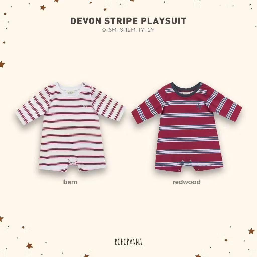 HILOLI - BOHOPNA DEVON STRIPE PLAYSUIT