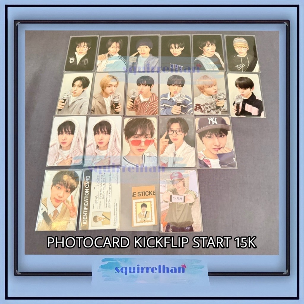 OFFICAL โฟโต้การ์ด KICKFLIP PC KFP KYEHOON DONGWA JUWANG MINJE KEIJU DONGHEON AMARU BROAD SHOW PARTY