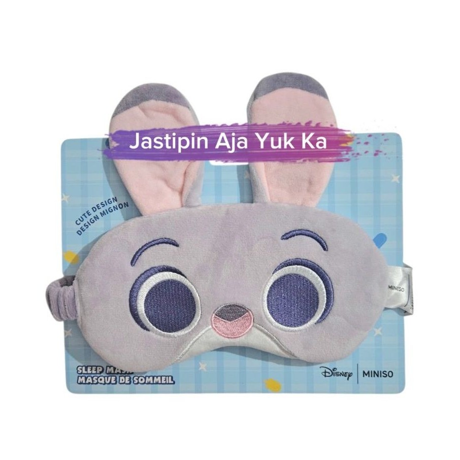 [READY] Sleep Mask MINISO - Disney Zootopia Collection Plush Sleep Mask