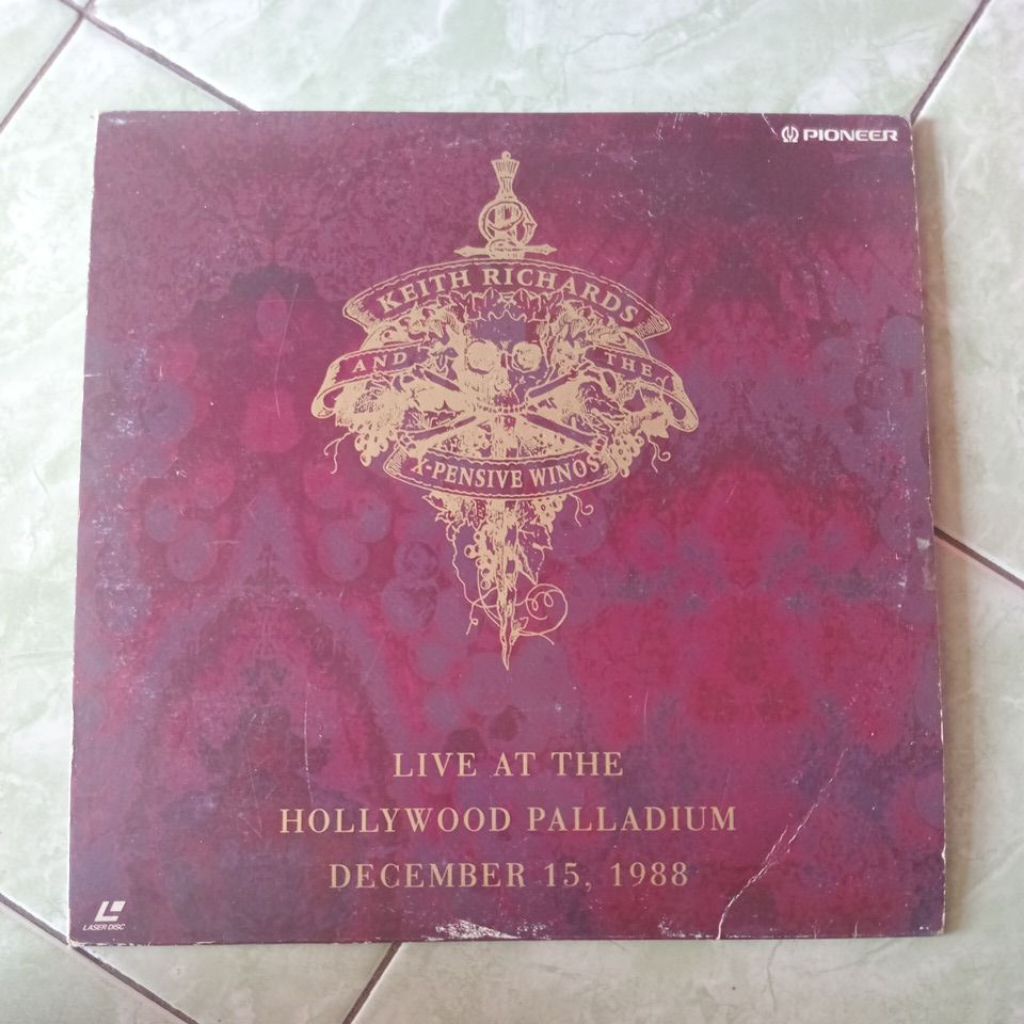 แผ่นเลเซอร์หายาก Keith Richards & The X-Pensive Winos Live At The Hollywood Palladium