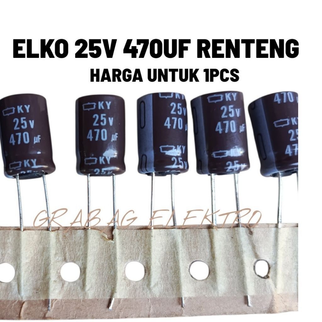 ELKO 25V 470 ELKO 25V 470UF RENTENG