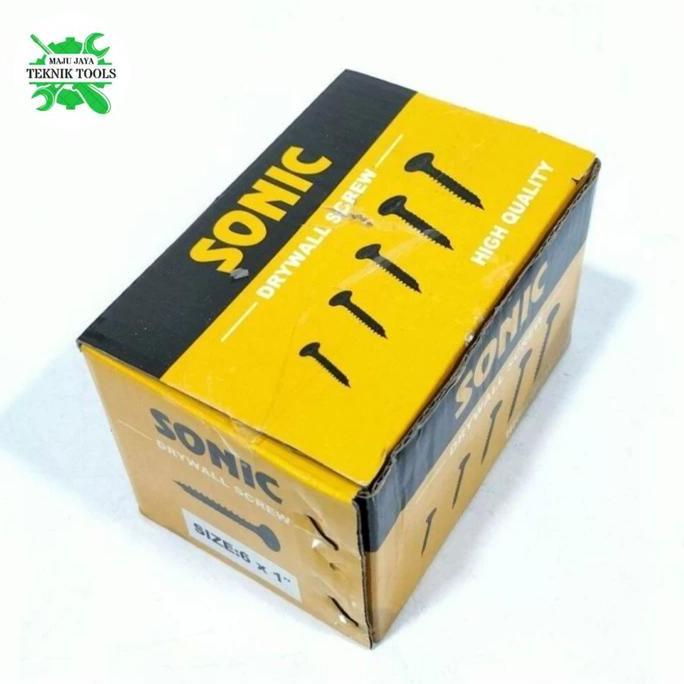 6X1 BLACK SONIC GYPSUM SCREW BOLT - ยิปซีสีดํา