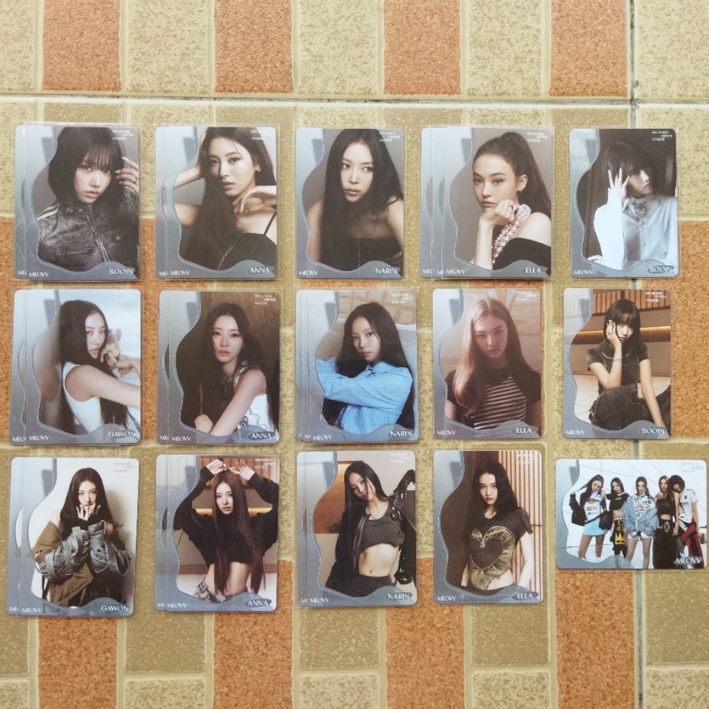 [OFFICIAL] MEOVV Teleca Photocard [My Eyes Open Wide] Sooin Gawon Anna Narin Ella
