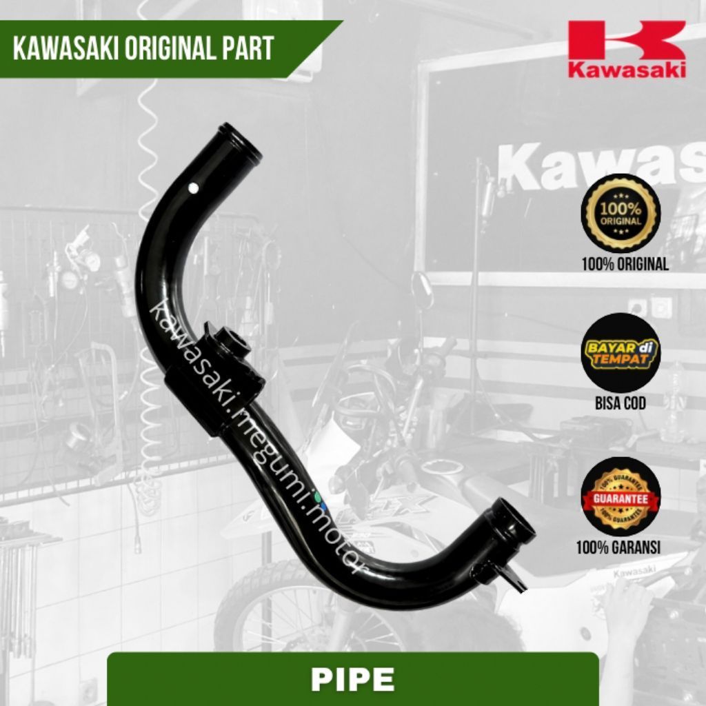 หัวหม้อน้ําท่อเหล็ก Ninja 250 Fi เก่า, Z250 Fi - อะไหล่ Kawasaki ดั้งเดิม (39192-0610)
