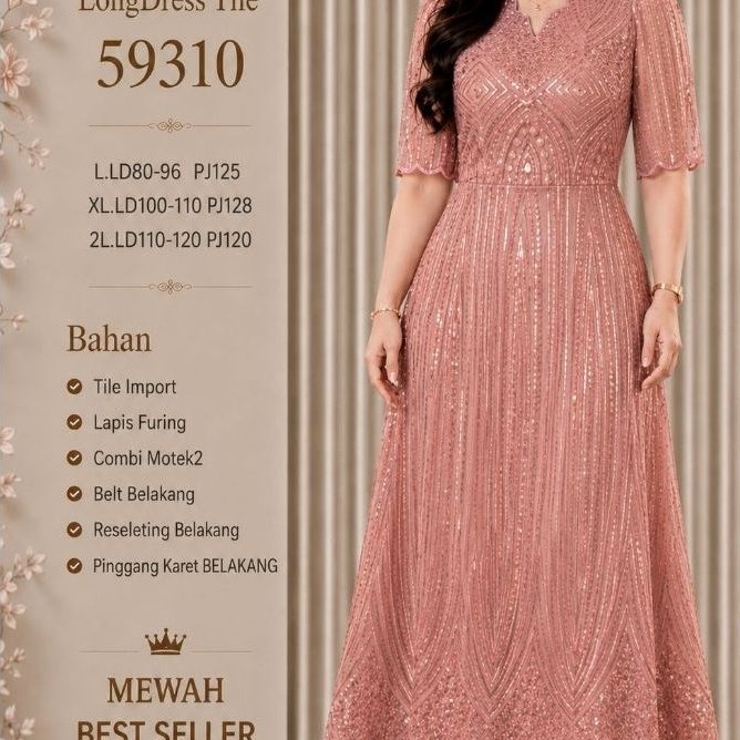 [FZ][L-2L] LONG DRESS TILE