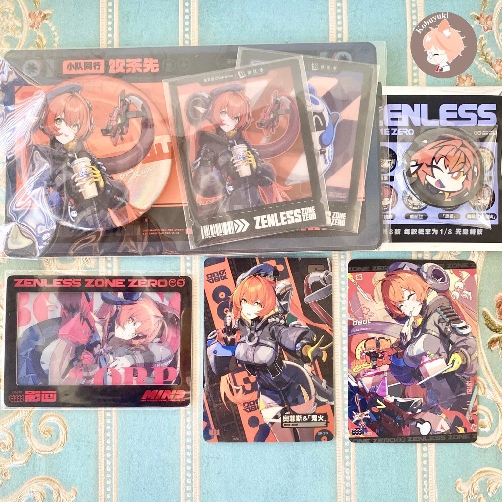 อย่างเป็นทางการ ZZZ collab orphie mgus orpheus zenless โซน zero pc photocard การ์ด badge pin orpheus