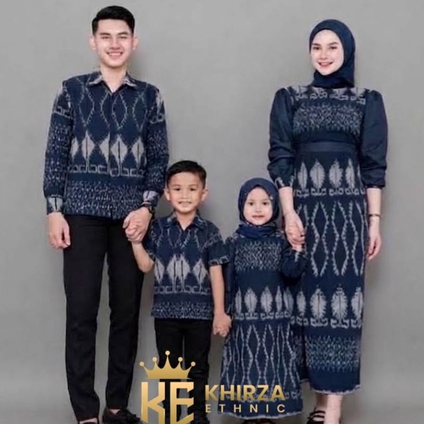 KARTINI NAVY COUPLE WOVEN - COUPLE WOVEN CLOTHES - COUPLE WEDDING CLOTHES - ORIGINAL TRO COUPLE WOVE