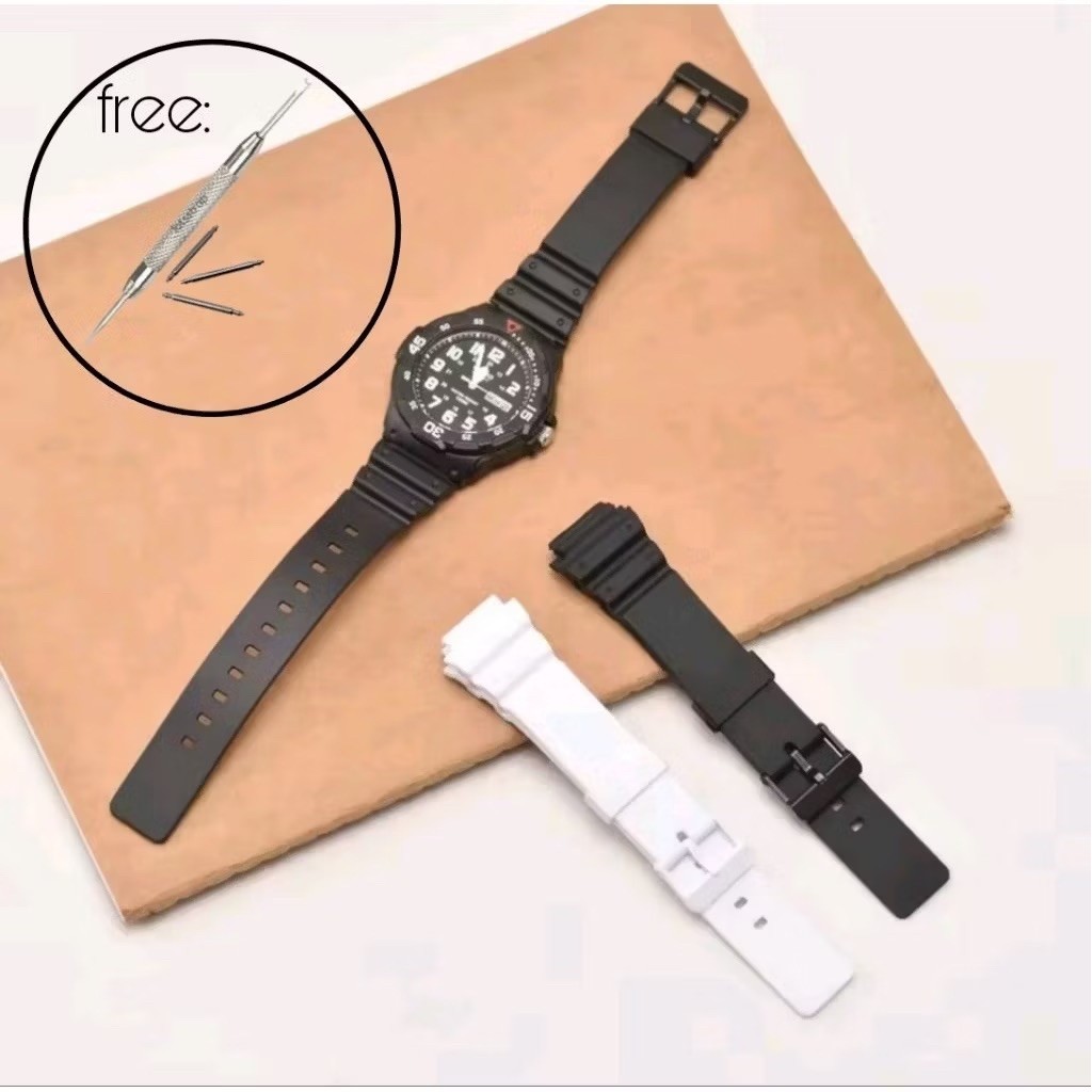 Casio MRW200H / MRW-200H สายนาฬิกายาง Casio MRW200H สายนาฬิกาคุณภาพสูง