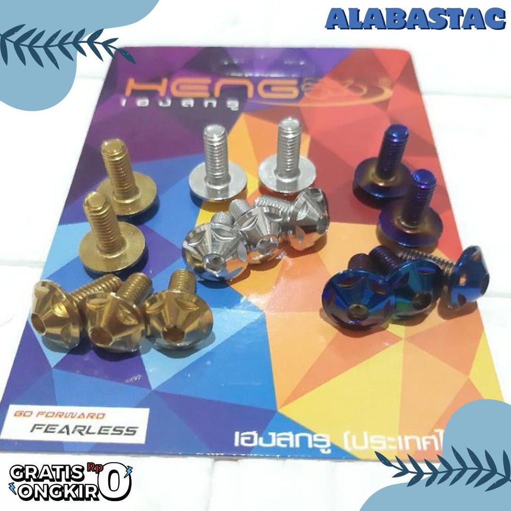 ต้องมี! M6X15 Bolts, Shield Probolt Bolts, ป้ายทะเบียนสลักเกลียว