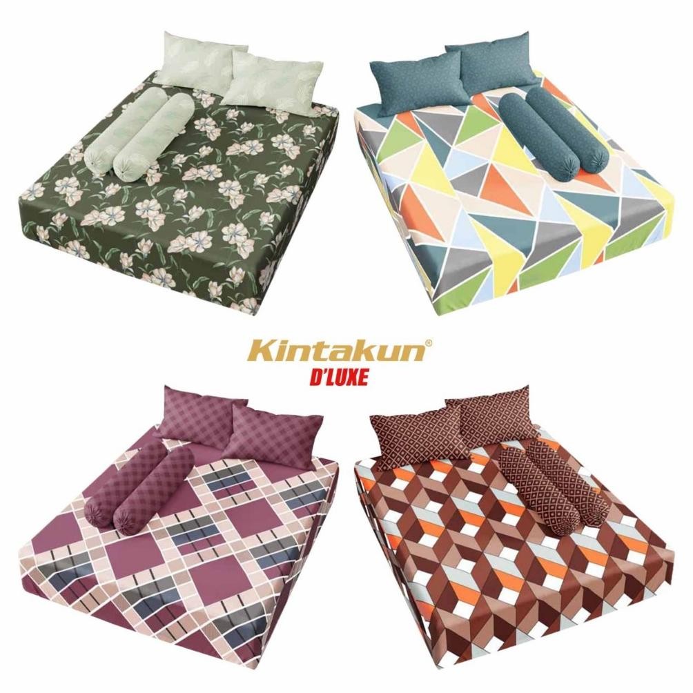 KINTAKUN DELUXE BEDSHEET KING SIZE UK 180X200 & QUEEN SIZE UK 160X200 T.25 เลือก MOTIFS
