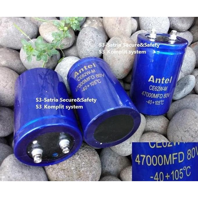 DB123 }} Elco 44,000uF 80V Elko 47000Mfd 47000 MFD uf 80 V โวลต์ 47000uf 80 โวลต์