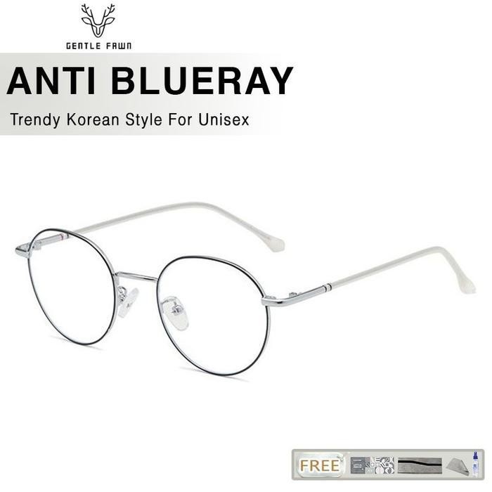 MFS สีเทาสีชมพูป้องกันรังสี Blueray แว่นตาสไตล์เกาหลีสามารถลบ 29120