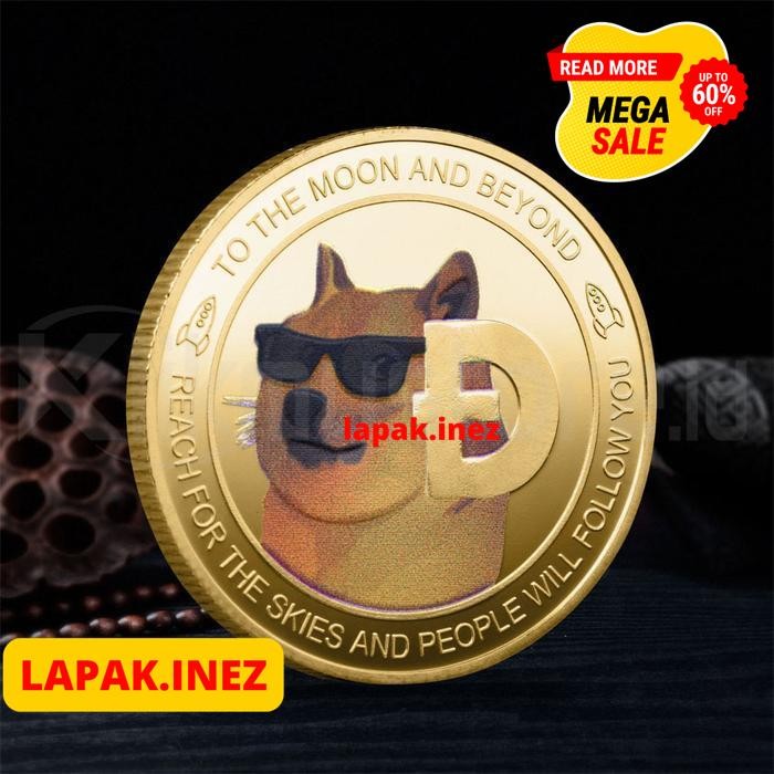 CRYPTO COIN 3MM DOGE INU COLOR COIN PHYSICAL KRIPTO CRYPTOCURRENCY BY INEZ COLLECTION